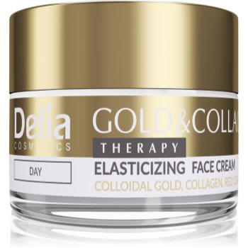 Delia Cosmetics Gold & Collagen Therapy crema de zi mărește elasticitatea pielii - imagine 2